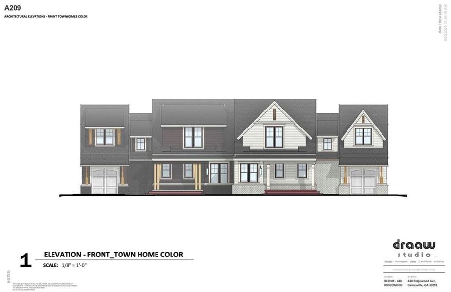 Exterior rendering of this home design in , Gainesville, GA (Image 5).