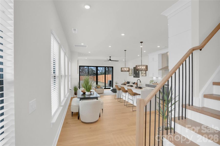 Furnished interior view inside a new home in , Charlotte (Image 6). Furnished interior view inside a new home in , Charlotte (Image 6).
