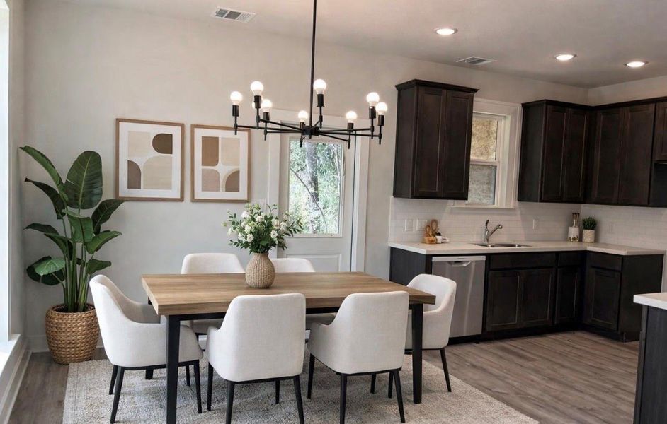 Furnished interior view inside a new home in , Livingston (Image 3).