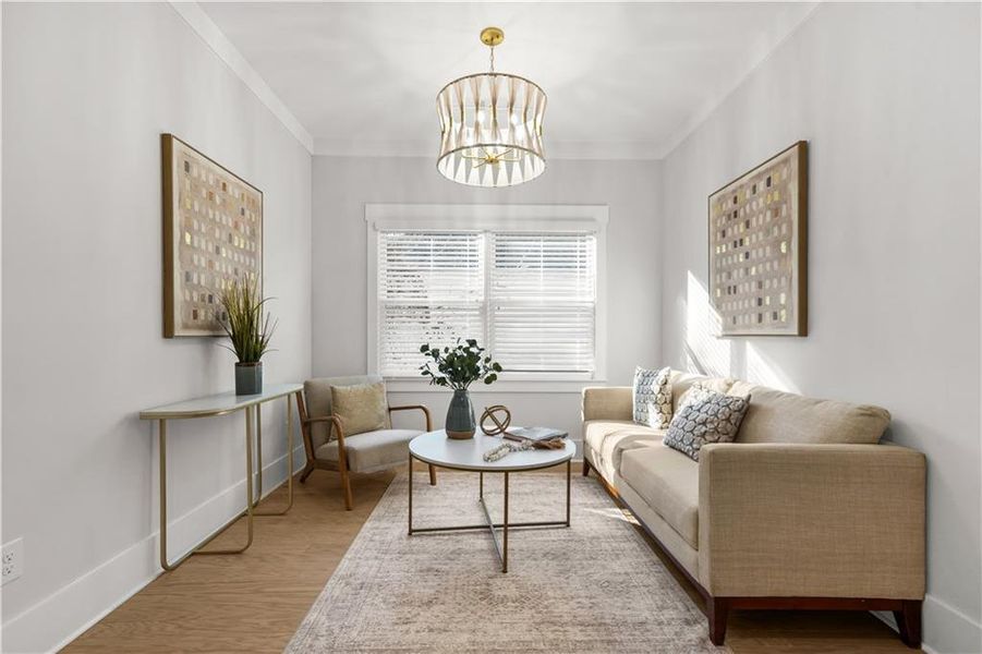 Furnished interior view inside a new home in , Atlanta (Image 48).