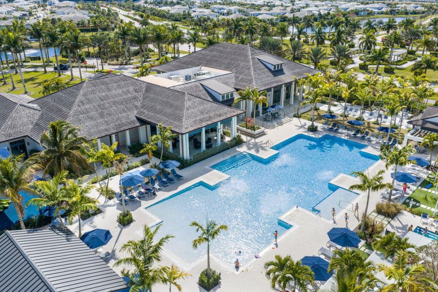 Clubhouse Pool Aerial