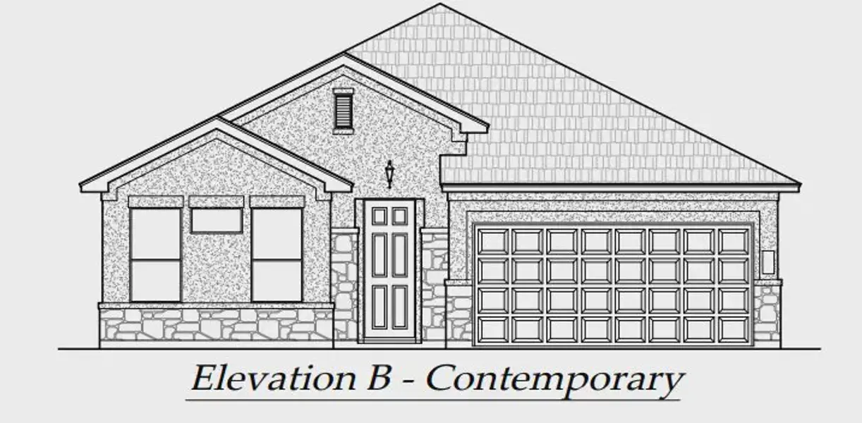 Exterior rendering of this home design in Alsatian Oaks, Castroville, TX (Image 5).