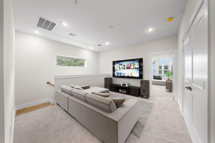 Furnished interior view inside a new home in , Houston (Image 8).