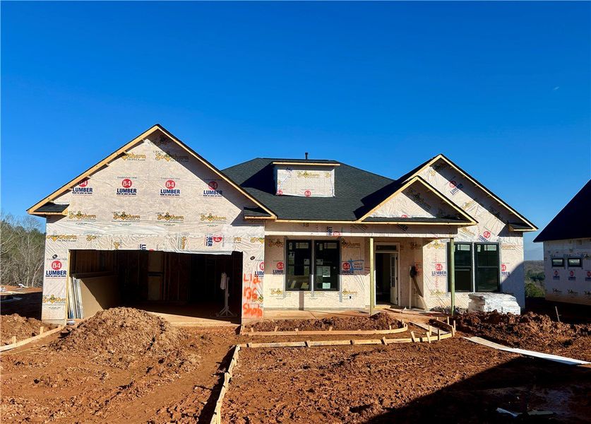 In-progress construction of a new home in Edwards Ridge, Central, SC (Image 8).