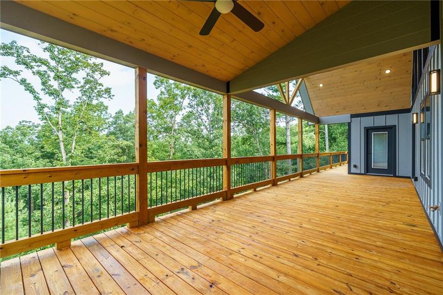 Exterior details and patio area of a home in , Ellijay (Image 8).