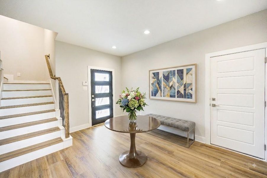 Unique Large Foyer. Not common in most townhomes. Direct access to the Garage.