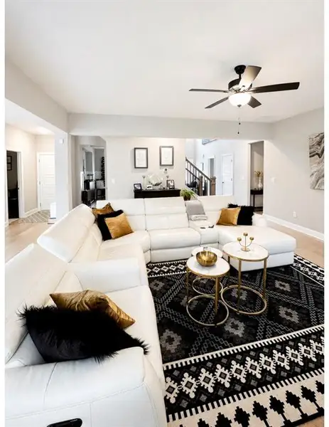 Furnished interior view inside a new home in , Atlanta (Image 3).
