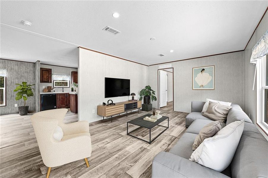 Furnished interior view inside a new home in , Elberton (Image 6).