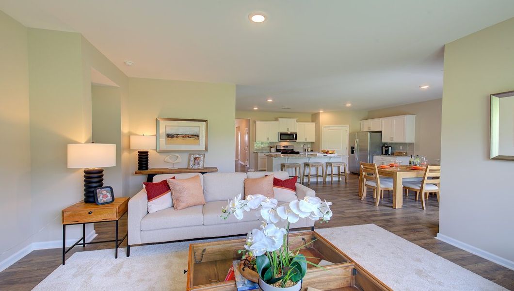 Furnished interior view inside a new home in Tap Root Farms, Fletcher (Image 14). Furnished interior view inside a new home in Tap Root Farms, Fletcher (Image 14).