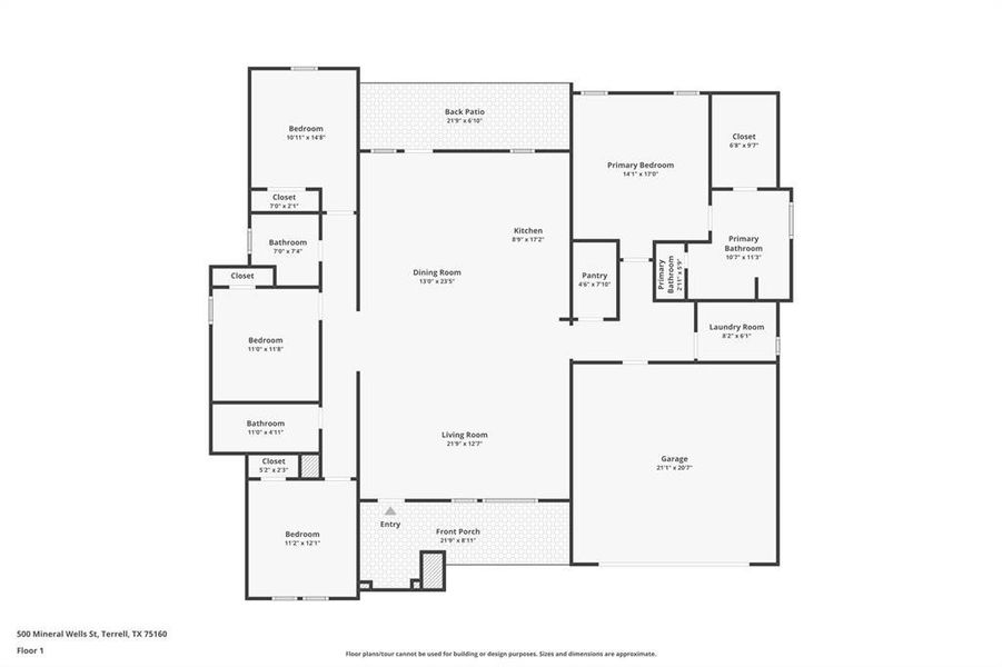 View of floor plan / room layout
