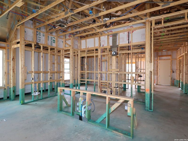 In-progress construction of a new home in Everly Estates, San Antonio, TX (Image 22).