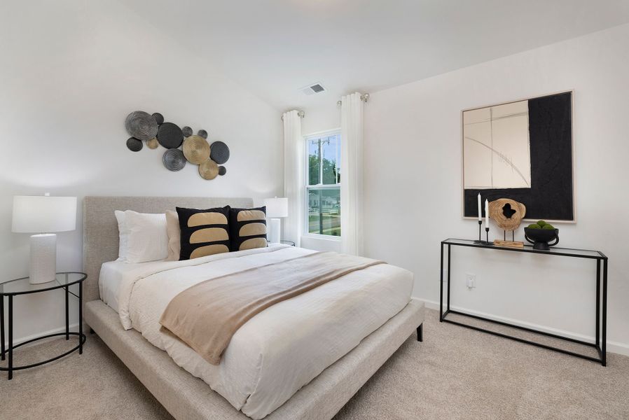 Representative furnished interior of a home built from the Miles II TH by True Homes in Ardmore Townhomes, Winston-Salem (Image 17).