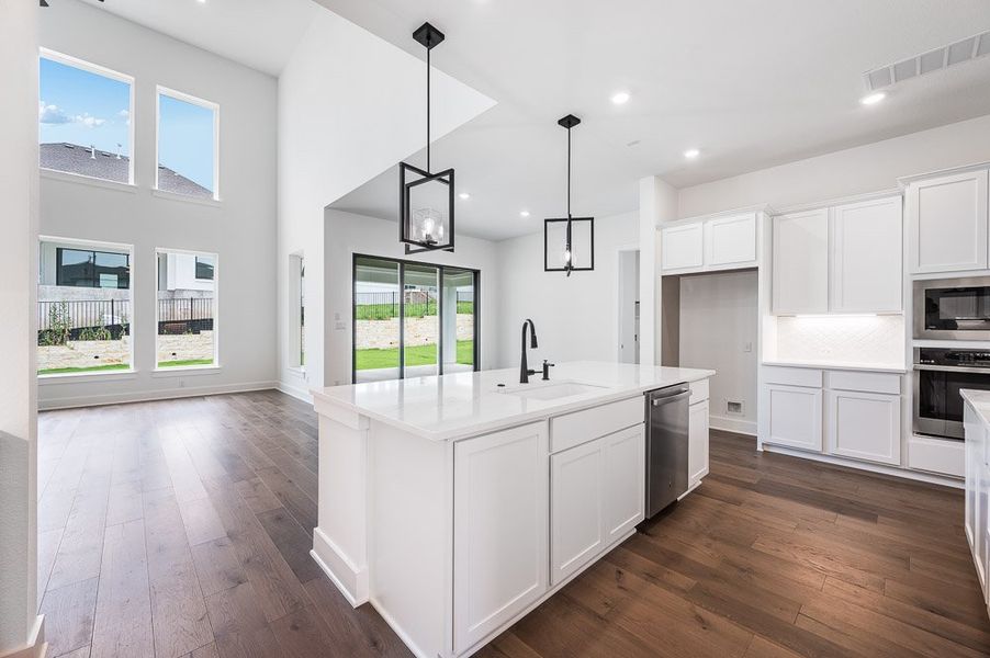 Representative furnished interior of a home built from the Palladium by Taylor Morrison in Travisso Naples Collection, Leander (Image 4).