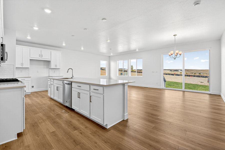 Furnished interior view inside a new home in Trailstone City Collection, Arvada (Image 5).