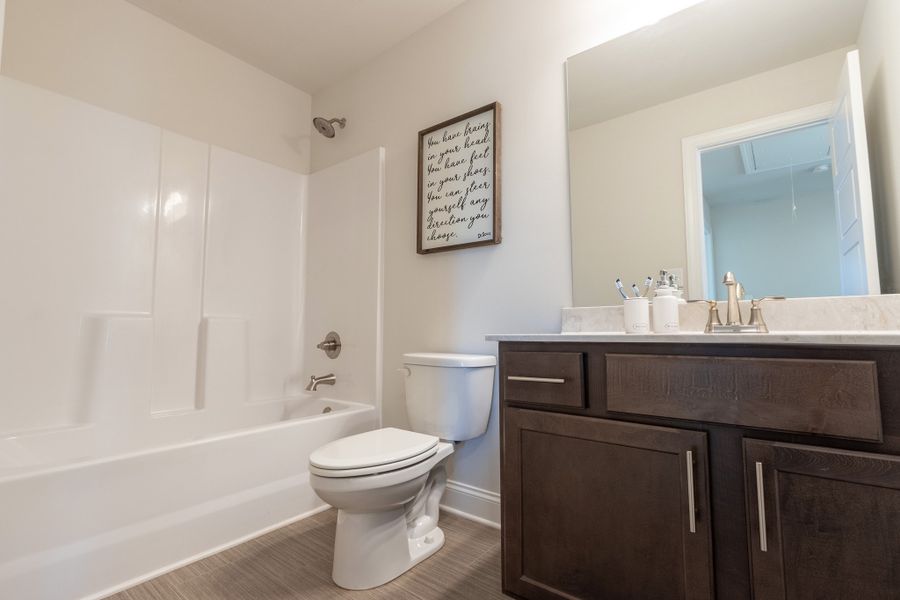 Furnished interior view inside a new home in Calgary Downs, Winder (Image 34). Furnished interior view inside a new home in Calgary Downs, Winder (Image 34).