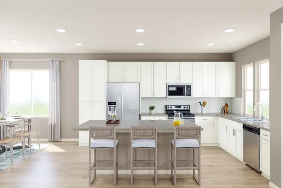 Representative furnished interior of a home built from the 3201 by Tri Pointe Homes in The Aurora Highlands, Aurora (Image 4).