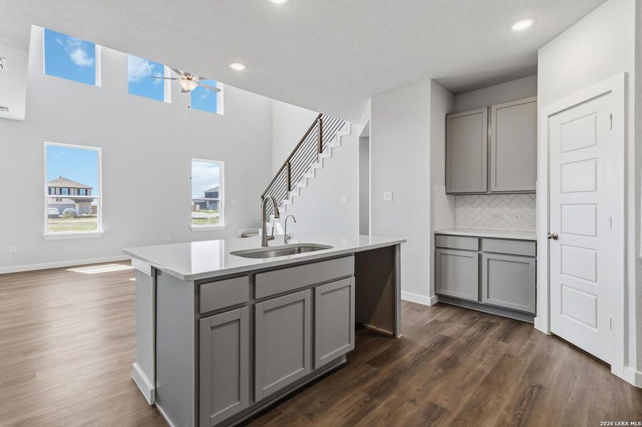 Furnished interior view inside a new home in Katzer Ranch, Converse (Image 8). Furnished interior view inside a new home in Katzer Ranch, Converse (Image 8).