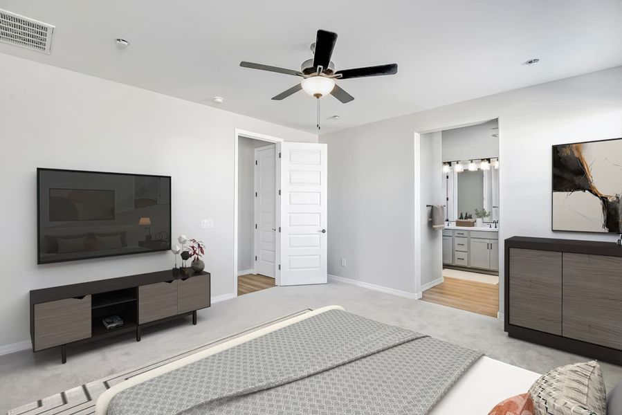 Furnished interior view inside a new home in Mesquite at North Creek, Queen Creek (Image 9).