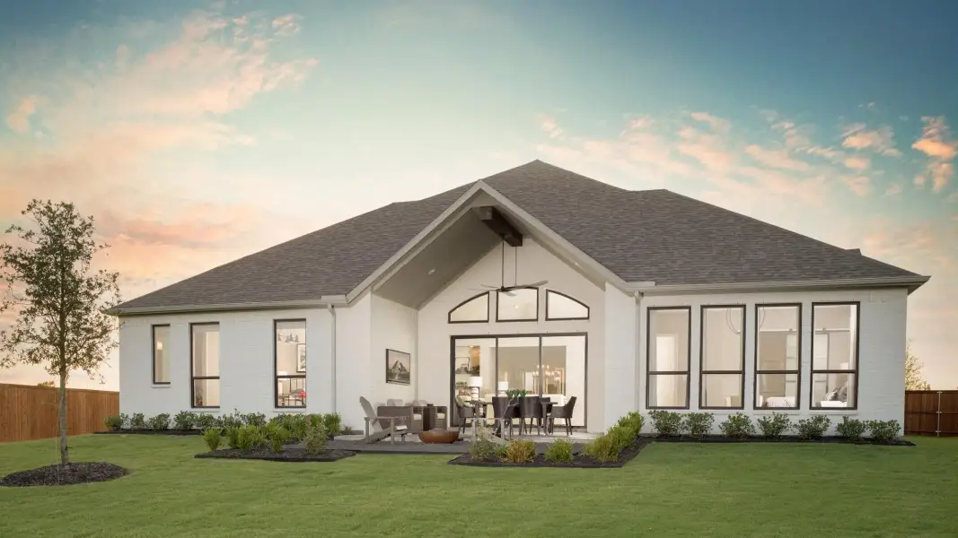Front exterior of a new home in Sonoma Verde, McLendon-Chisholm, TX, highlighting curb appeal (Image 20).