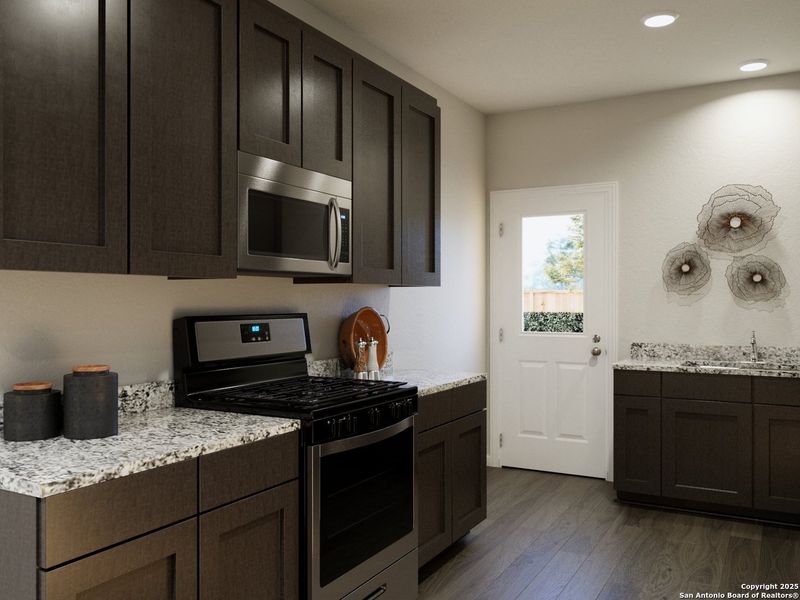Furnished interior view inside a new home in Katzer Ranch, Converse (Image 8).