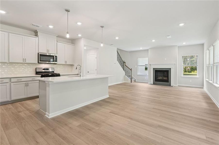Furnished interior view inside a new home in The Oaks at Dawson, Dawsonville (Image 6).