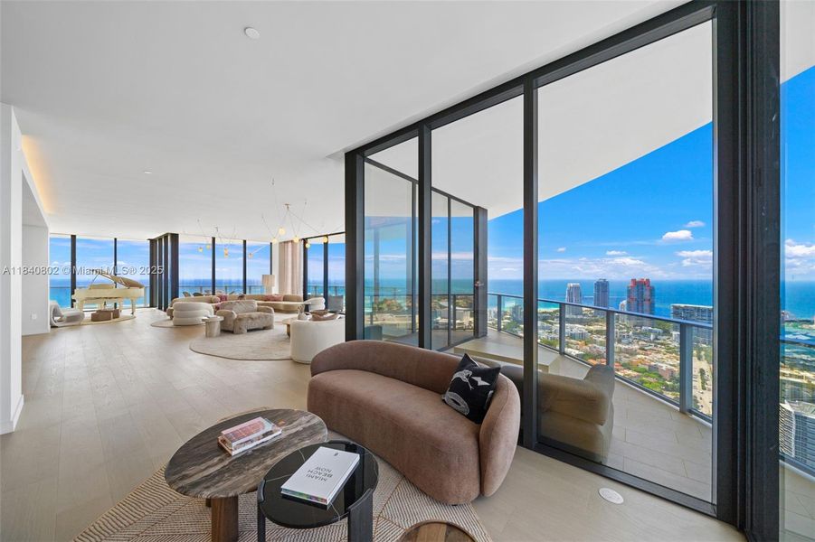Furnished interior view inside a new home in , Miami Beach (Image 68).