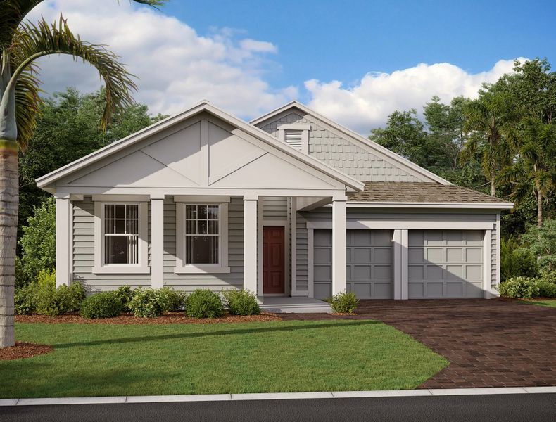 Representative exterior photo of a completed home built from the Plant II by Ashton Woods in Trailside, Mount Dora, FL (Image 18). Representative exterior photo of a completed home built from the Plant II by Ashton Woods in Trailside, Mount Dora, FL (Image 18).