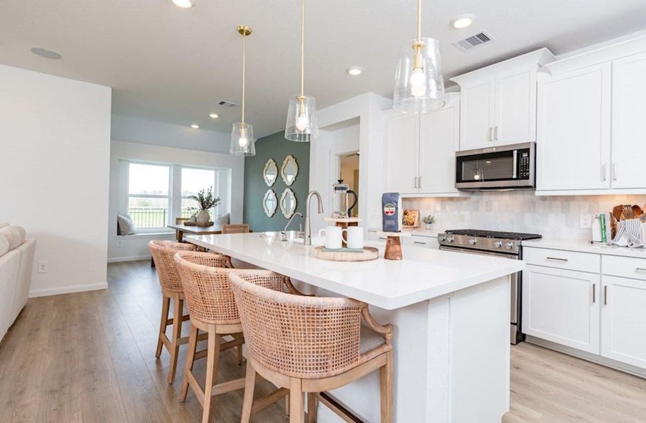 Furnished interior view inside a new home in Laurel Landing: Landmark Collection, Alvin (Image 3).