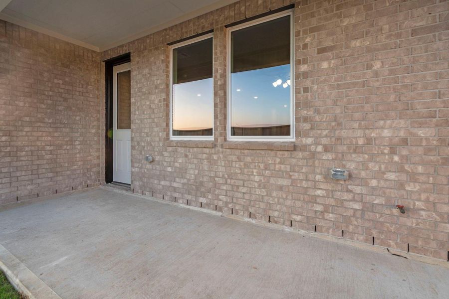 The covered patio is generously sized, providing ample space for various outdoor activities. The covered patio is generously sized, providing ample space for various outdoor activities.