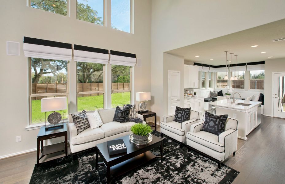 Great Room Opens to Kitchen