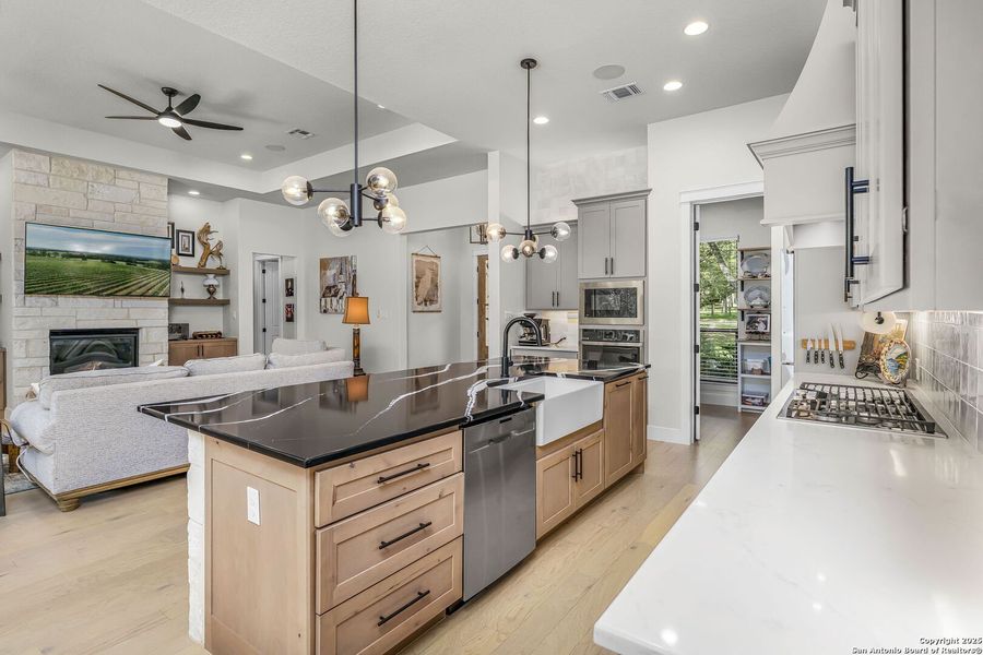 Furnished interior view inside a new home in , New Braunfels (Image 8).