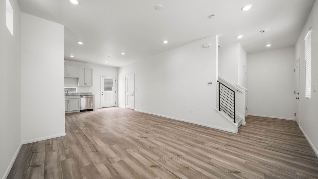 Spacious, unfurnished interior of a new home in Thompson River Ranch, Johnstown (Image 14). Spacious, unfurnished interior of a new home in Thompson River Ranch, Johnstown (Image 14).