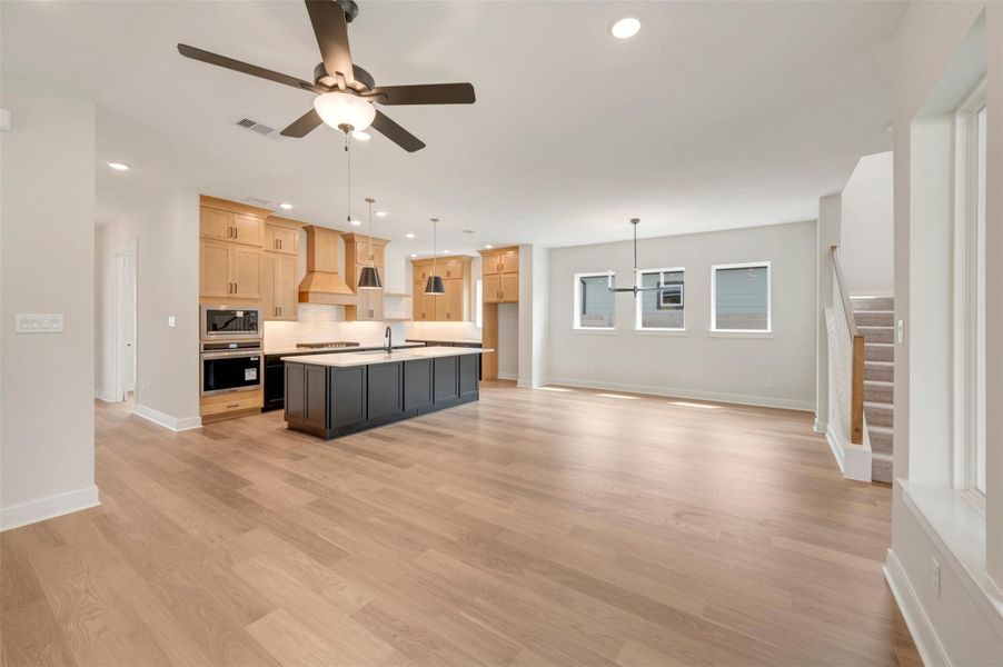 Furnished interior view inside a new home in Two Step Farm - Landmark Row Collection, Montgomery (Image 16).
