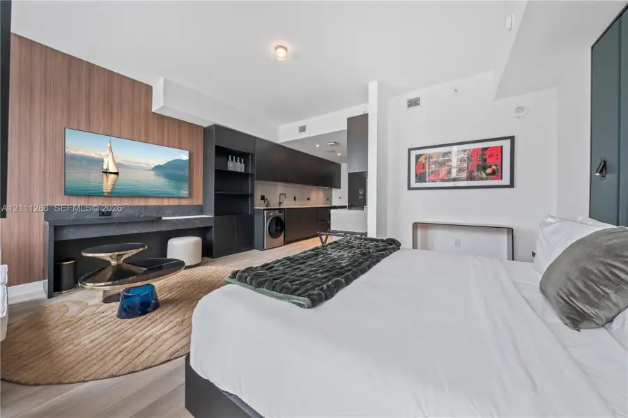Furnished interior view inside a new home in , Miami (Image 11).