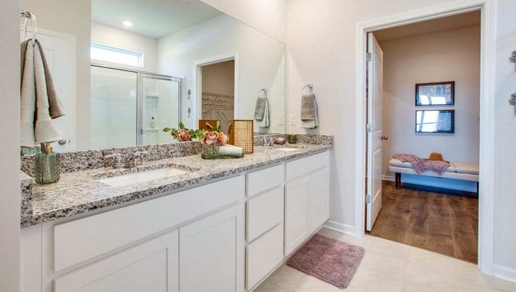 Representative furnished interior of a home built from the Bristol by D.R. Horton in Kingston Creek, Jackson (Image 18).