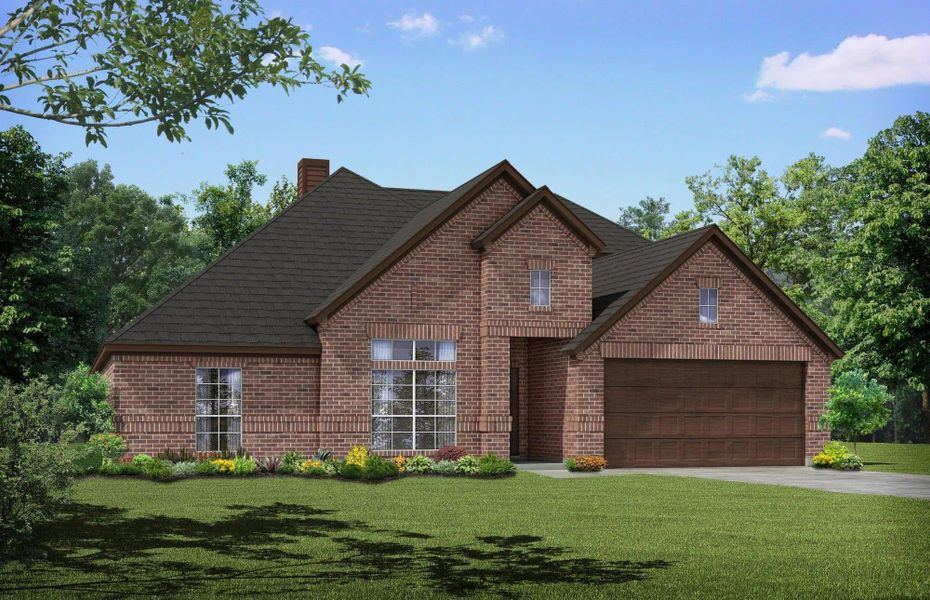 Elevation C | Concept 2379 at Abe's Landing in Granbury, TX by Landsea Homes