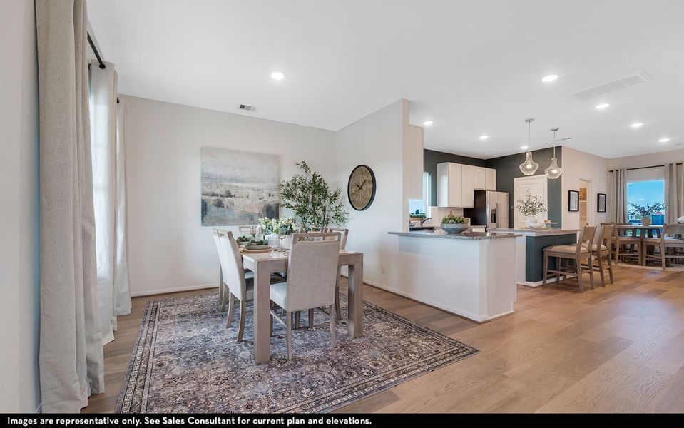 Representative furnished interior of a home built from the Diamond by CastleRock Communities in Paramount, Kyle (Image 6).