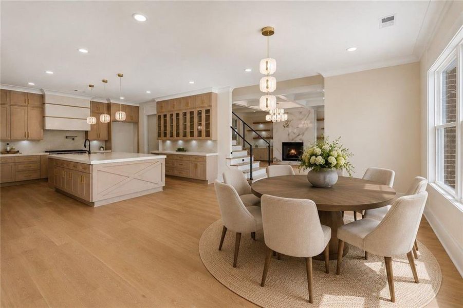 Furnished interior view inside a new home in , Buford (Image 40).