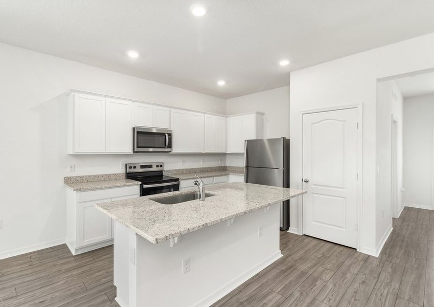 Chef-ready kitchen with granite countertops Chef-ready kitchen with granite countertops