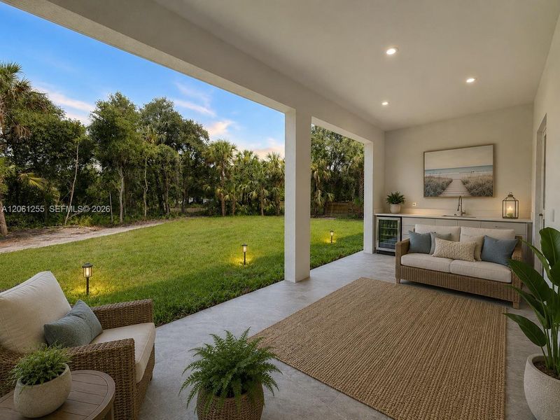 Exterior details and patio area of a home in , Naples (Image 24). Exterior details and patio area of a home in , Naples (Image 24).