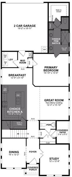 2D floor plan layout of this home in Wildflower Ranch, Justin, TX (Image 2). 2D floor plan layout of this home in Wildflower Ranch, Justin, TX (Image 2).