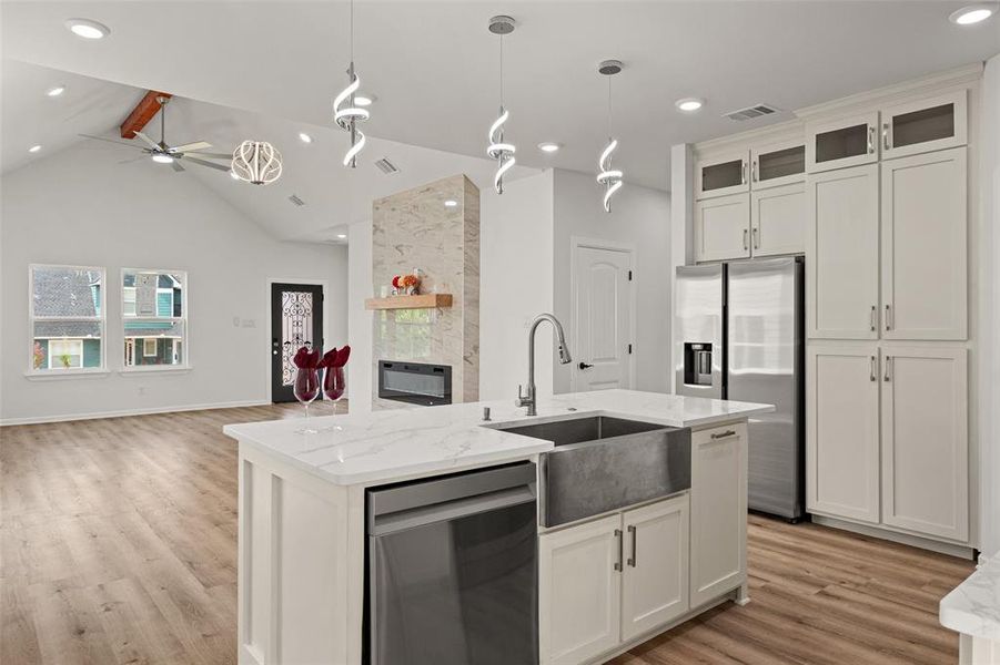 Furnished interior view inside a new home in , Woodway (Image 12). Furnished interior view inside a new home in , Woodway (Image 12).