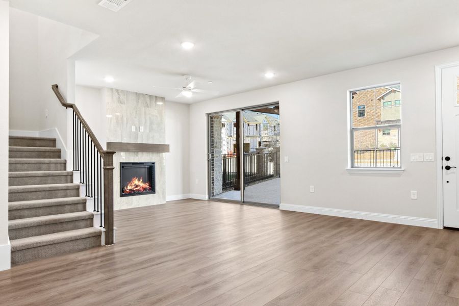 Spacious, unfurnished interior of a new home in The Tribute, The Colony (Image 20).