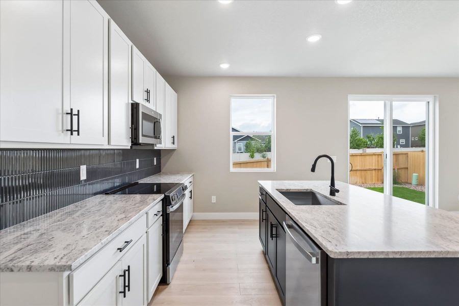 Furnished interior view inside a new home in Aspen Meadows-4, Colorado Springs (Image 9).