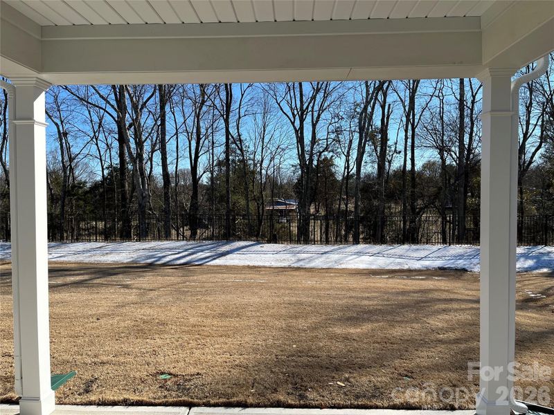 Exterior details and patio area of a home in Parkside Crossing, Charlotte (Image 16).