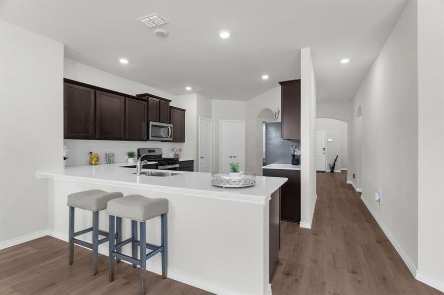 Furnished interior view inside a new home in , Aubrey (Image 14).