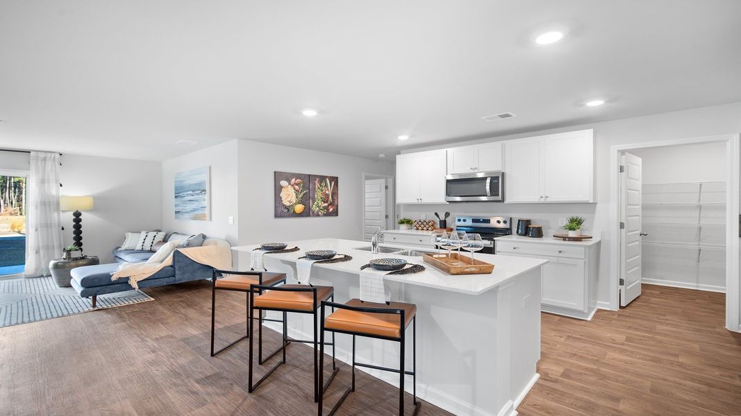 Furnished interior view inside a new home in The Groves at Bees Creek, Ridgeland (Image 6).