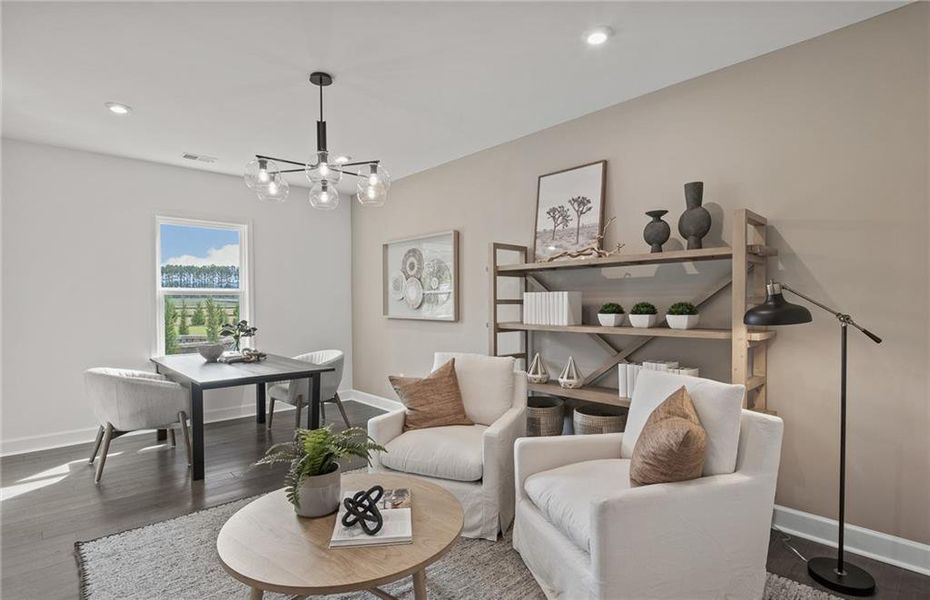 Furnished interior view inside a new home in Anderson Point Estates, McDonough (Image 12). Furnished interior view inside a new home in Anderson Point Estates, McDonough (Image 12).