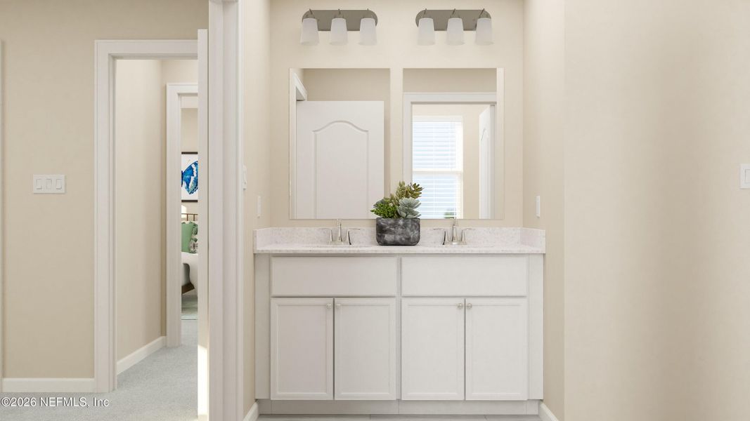 Furnished interior view inside a new home in Silver Falls Single Family at SilverLeaf, St. Augustine (Image 17). Furnished interior view inside a new home in Silver Falls Single Family at SilverLeaf, St. Augustine (Image 17).