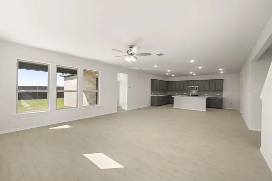 Front exterior of a new home in Myrtle Creek, Waxahachie, TX, highlighting curb appeal (Image 11). Front exterior of a new home in Myrtle Creek, Waxahachie, TX, highlighting curb appeal (Image 11).